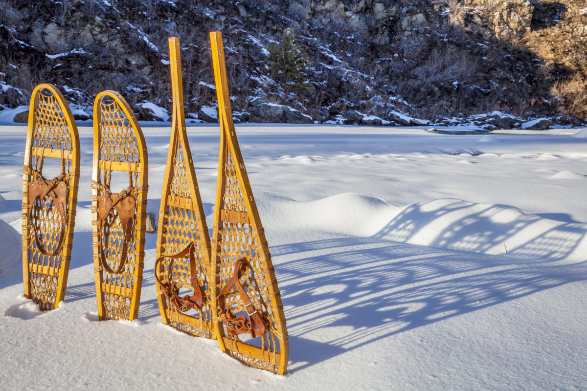 Traditional Wood Snowshoes Made in Canada