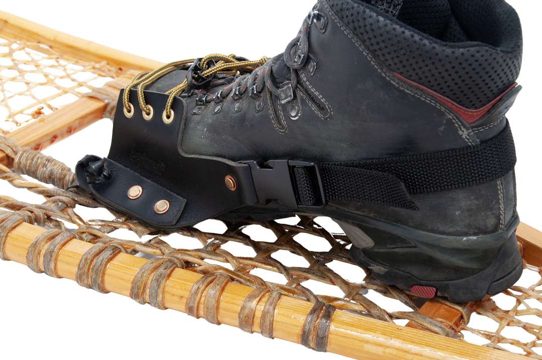 Traditional Leather Snowshoe Binding