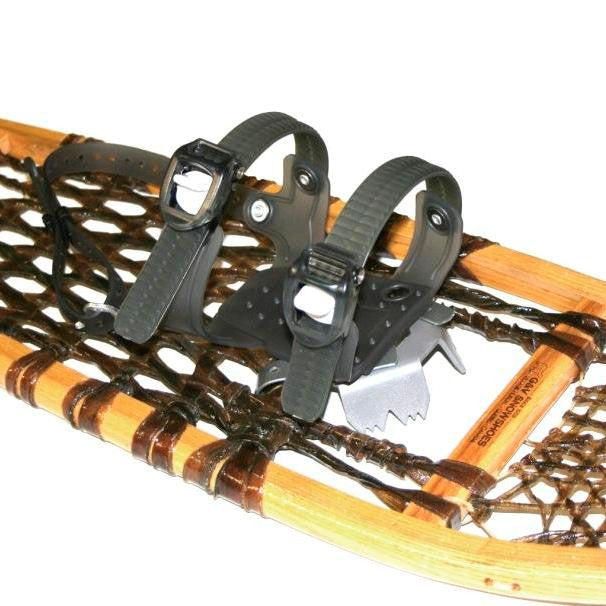 Asymmetrical Ratchet Binding for Wood Snowshoes
