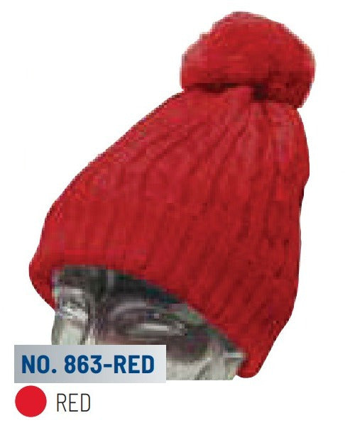 Misty Mountain Fleece Lined Toque Red
